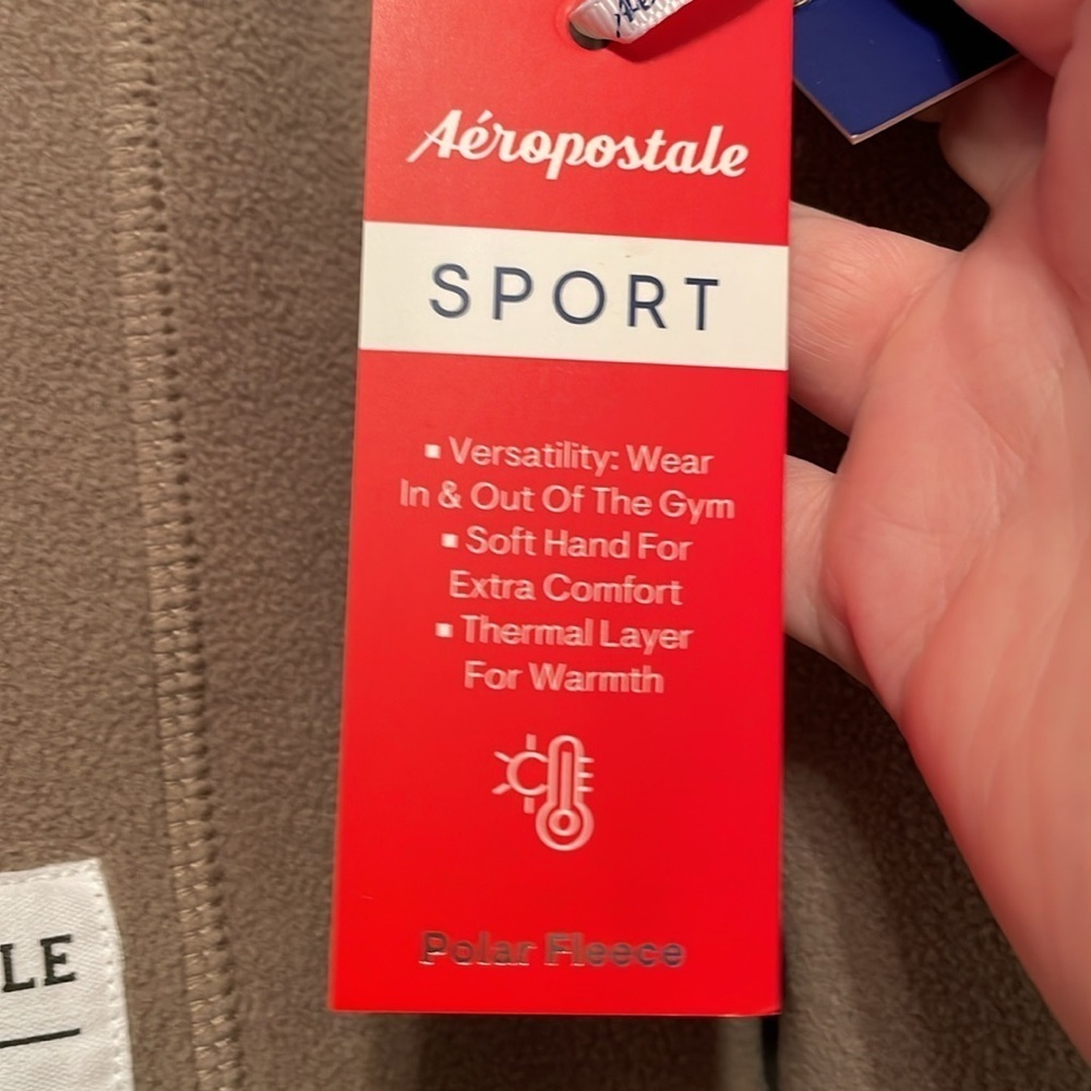 NWT AEROPOSTALE FLEECE SIZE M CAMEL - Picture 4 of 9